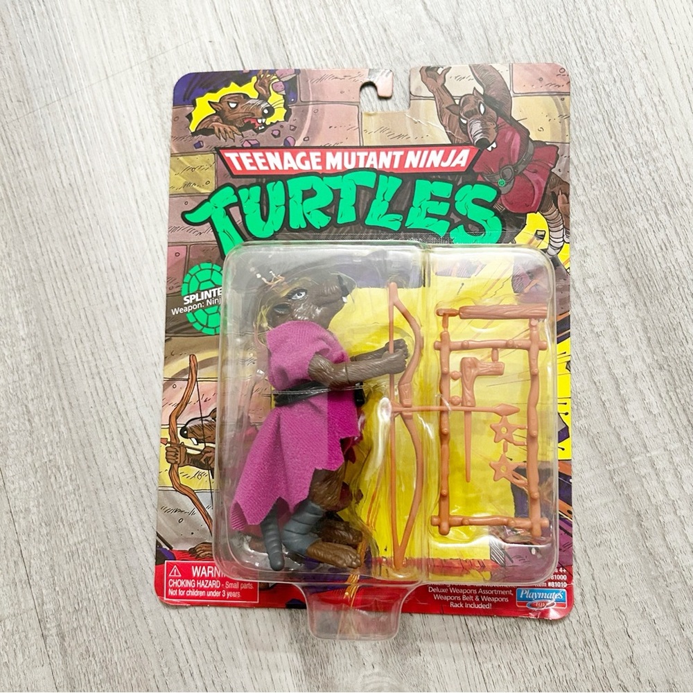 2022 Playmates Teenage Mutant Ninja Turtles SPLINTER Classic Retro - Sealed